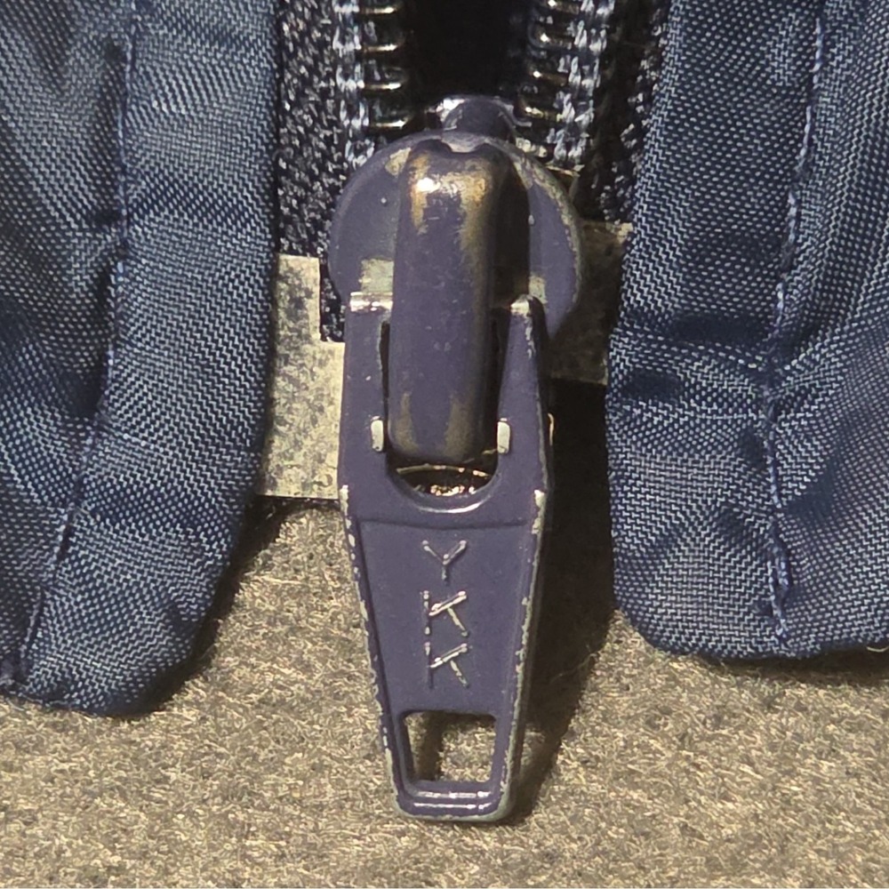 Izod Lacoste Blue Bomber Jacket Men's Size L Full Zip Stand-Up Collar Logo - Picture 10 of 16